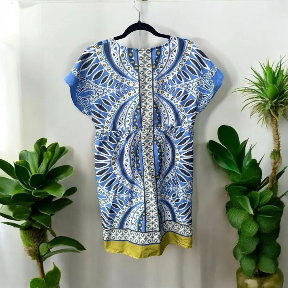 Banana Republic Silk Kimono Print Dress Size MP